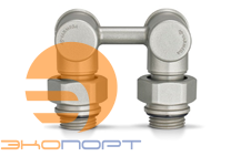 Узел нижнего подключения 1/2x3/4Ek угловой серый Varmega