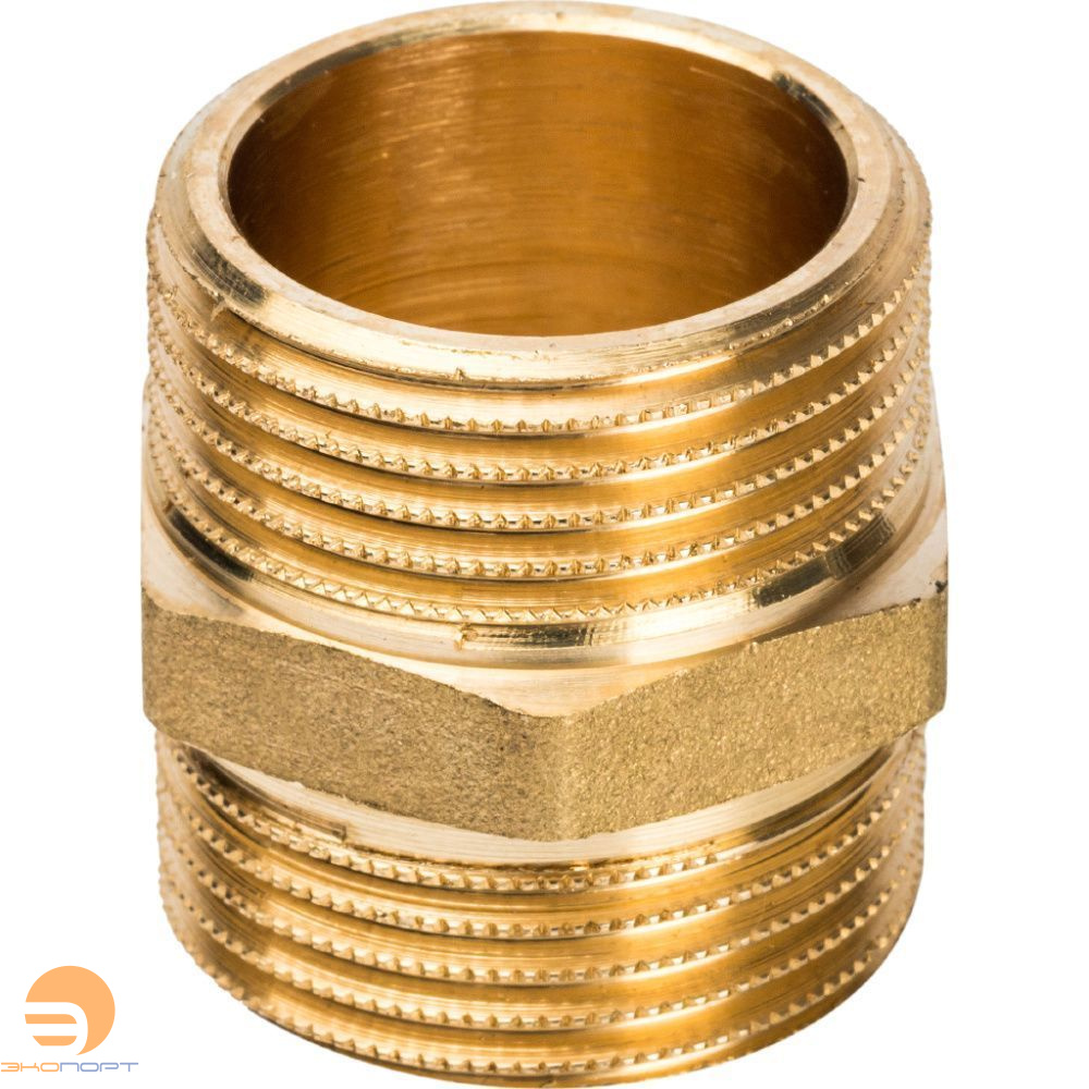 Ниппель НР-НР   1х1 (латунь) STOUT