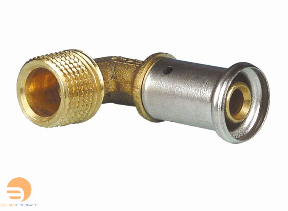 Угольник 26х3/4 НР латунь пресс HENCO