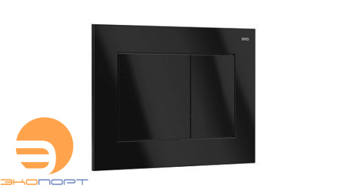 Панель двойного смыва Touch Line (черный / пластик), RIVO