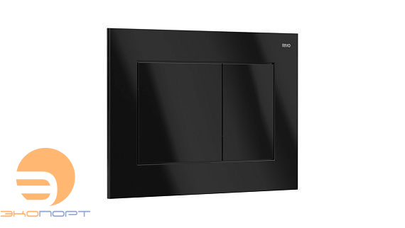 Панель двойного смыва Touch Line (черный / пластик), RIVO