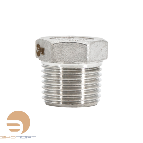 Заглушка НР 3/8" PN16   нерж. сталь AISI304
