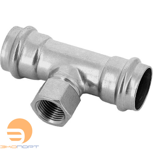 Тройник press 22х1/2х22 нерж. Kromwell