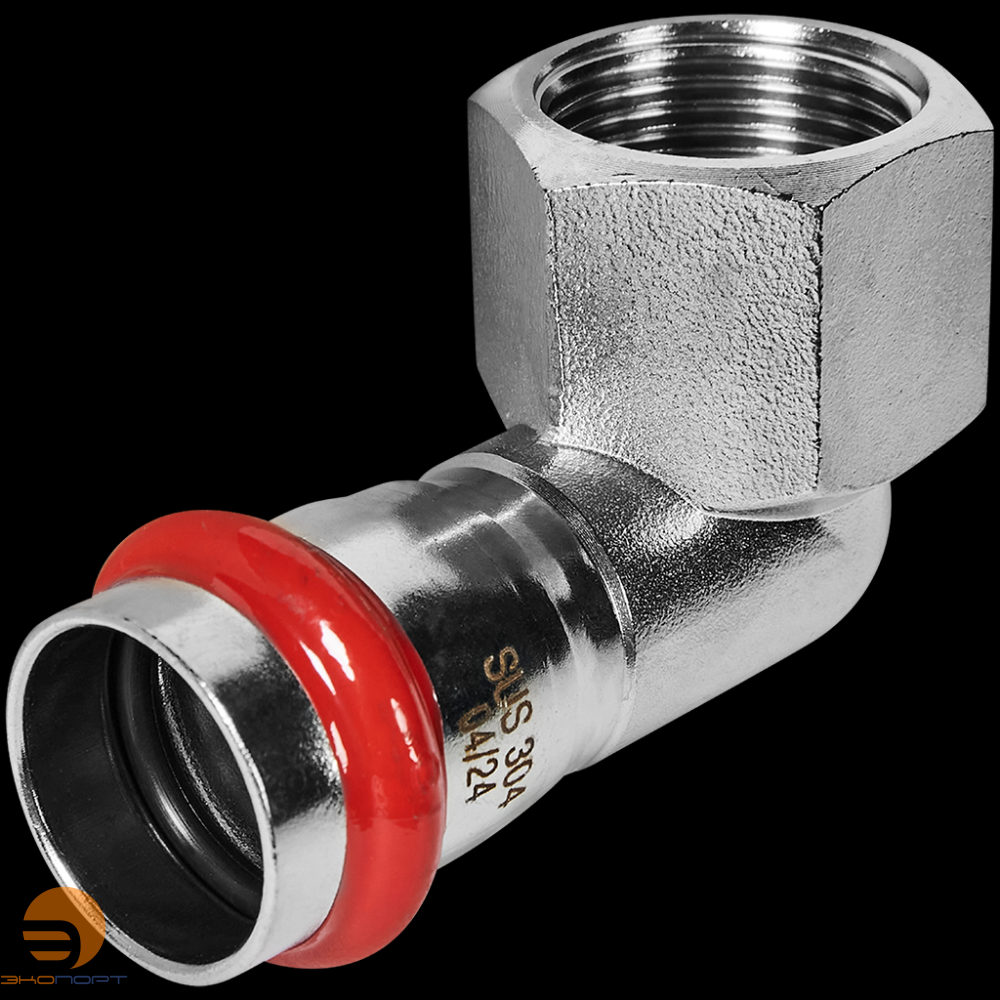 Отвод 22х3/4 ВР нерж. Rommer