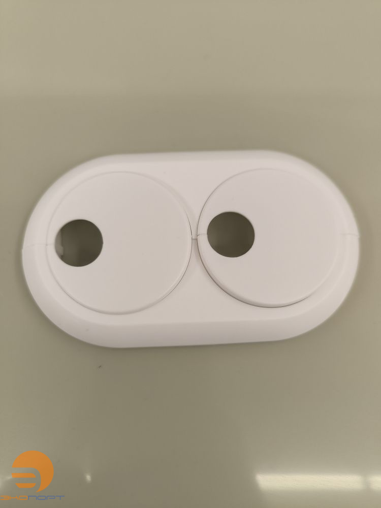 Накладка декоративная двойная 16 мм белая Smart Radi Usystems