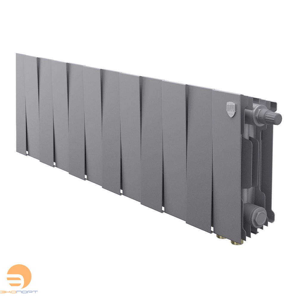 Радиатор биметаллический PianoForte Silver Satin VDR 200/100  12 секций  Royal Thermo