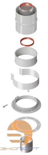 Адаптер коаксиальный вертикальный  60/100