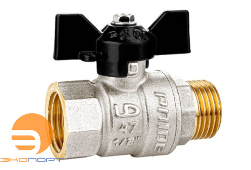 Кран шаровой НВ  1/2" (бабочка) LD