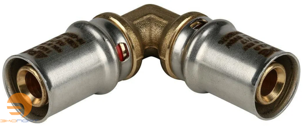 Угольник 16х16 латунь пресс Stout