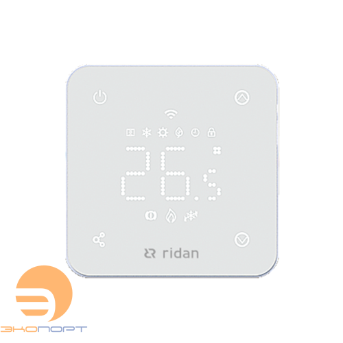 Термостат комнатный RSmart-FW Wi-Fi 230V, с Wi-Fi подключением, белый ECtemp Smart
