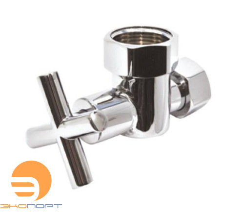 Кран угловой крестовой 1"х3/4" г/г SMART