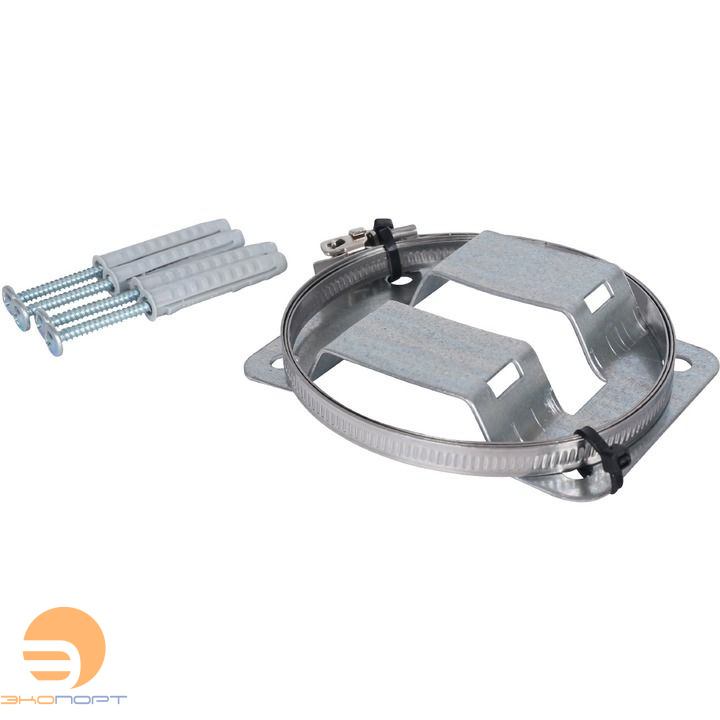 Крепление для мембранного бака STOUT (пластина металл+ хомут металл)