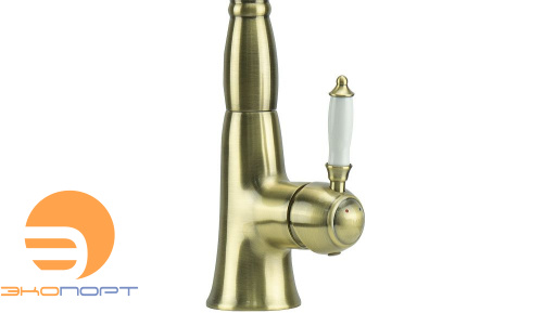 Смеситель для кухни VILLA, с высоким поворотным изливом, бронза, LEMARK Смеситель для кухни VILLA, с высоким поворотным изливом, бронза, LEMARK