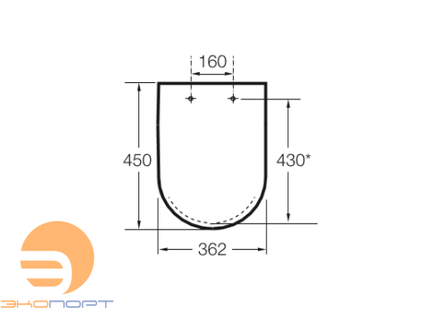 Сиденье с крышкой Meridian-N лакирванная soft close для унитаза 342247/346247/347247 ROCA
