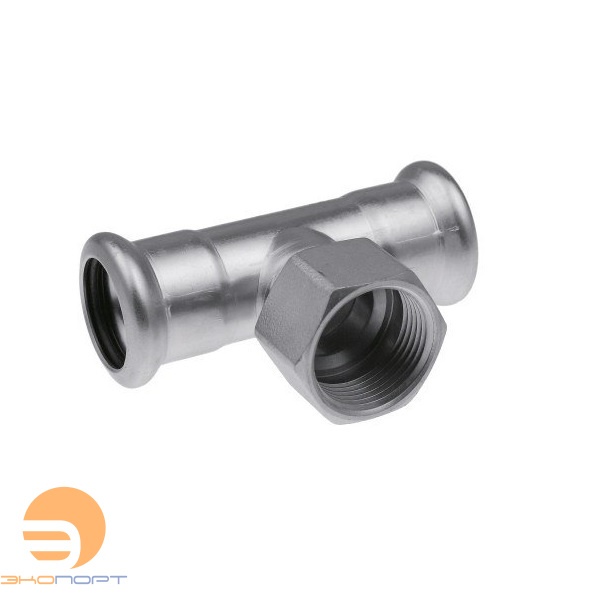 Тройник Inox press 35х1"х35 нерж. KAN-Therm