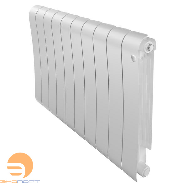 Радиатор биметал. Infinity Bianco Traffico 500/87 10 секции VR80 (нижнее правое) белый Royal Thermo