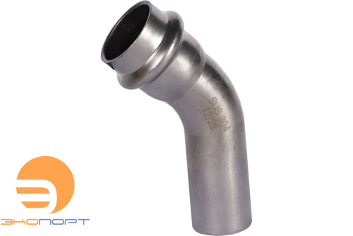 Отвод НВ 22х45* нерж. Rommer