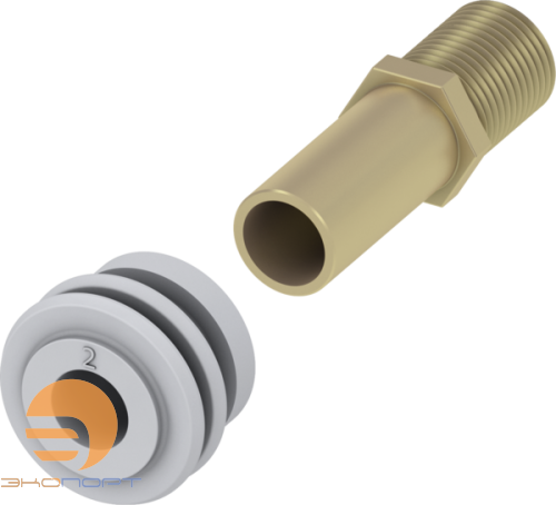 Штуцер латуный с резиновой манжетой д/подкл. писсуара TECE