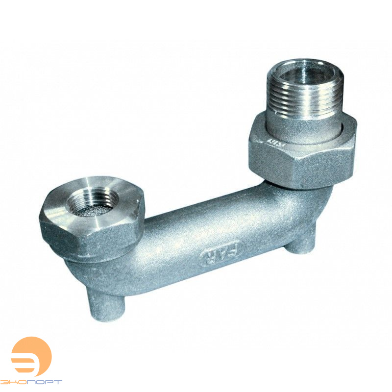 Угольник обводной 3-х разъёмный 1/2" хром FAR