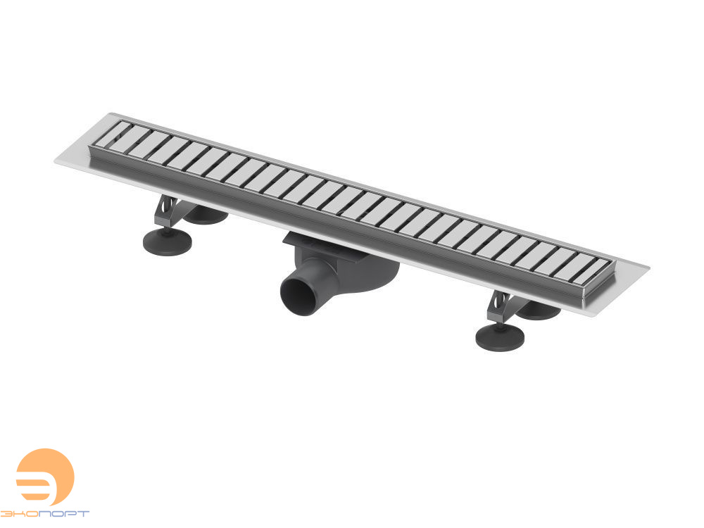 Комплект для монтажа дренажного канала 700мм (снят с поставок) с решеткой straight TECE (РАСПРОДАЖА)