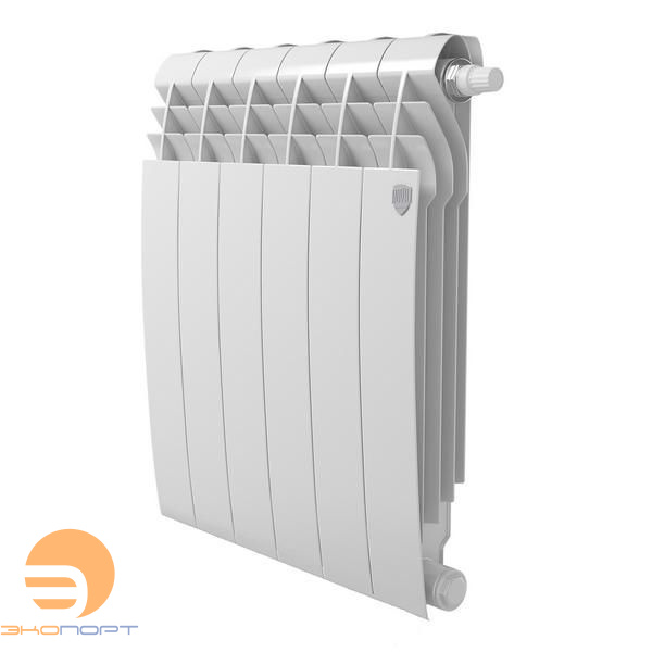 Радиатор биметаллический BiLiner Bianco 500/87 VR80  6 секций (белый, нижнее подключение) Royal Thermo
