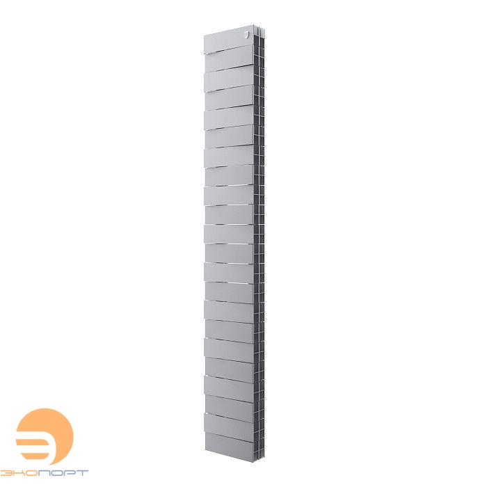 Радиатор биметаллический PianoForte TOWER 200 22 секц. Silver Satin Royal Thermo