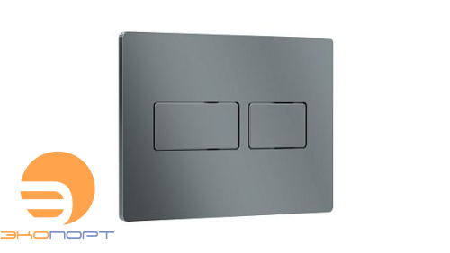 Панель двойного смыва Touch Lux (хром матовый / металл), RIVO 