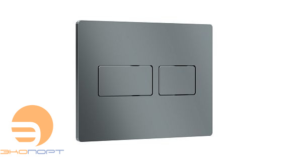 Панель двойного смыва Touch Lux (хром матовый / металл), RIVO 