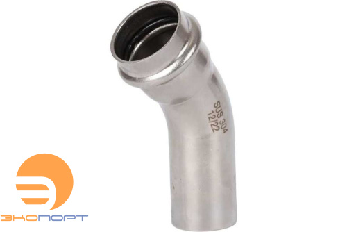 Отвод НВ 28х45* нерж. Rommer