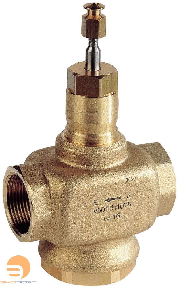 Клапан 2-х ходовой линейный Ду40, Kvs25, 20мм, Ру16, резьбовое соединение