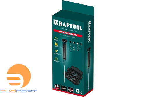 Набор отверток для точных работ 12 предметов KRAFTOOL
