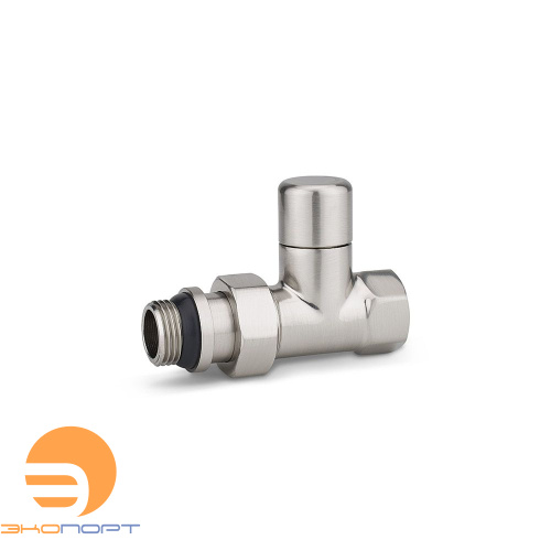 Клапан радиаторный запорный 1/2 прямой матовый никель Varmega