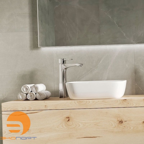 Смеситель для умывальника EVITTA, монолитный, высокий, хром, LEMARK