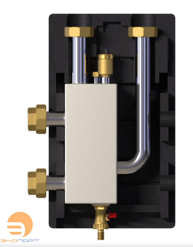 Гидравлическая стрелка МНK 25 (2 м3/ч, 60 кВт при 25 °С), DN 25, 6 бар нерж.сталь Meibes