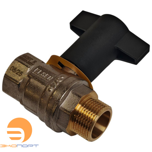 Кран шаровой Strong, полнопроходной, 1/2", НВ, ручка из полимера ELSEN