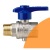 Затвор дисковый ВН  1/2", запорно-регулирующий EUROFLY (синяя ручка) RB