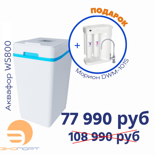 Умягчитель АКВАФОР WS800+Автомат питьевой воды Аквафор Морион DWM-101S
