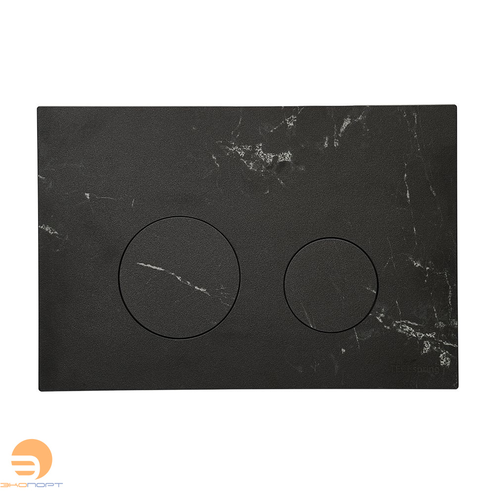 Панель смыва TECEspring loop (круглые клавиши) искусственный камень, темный базальт