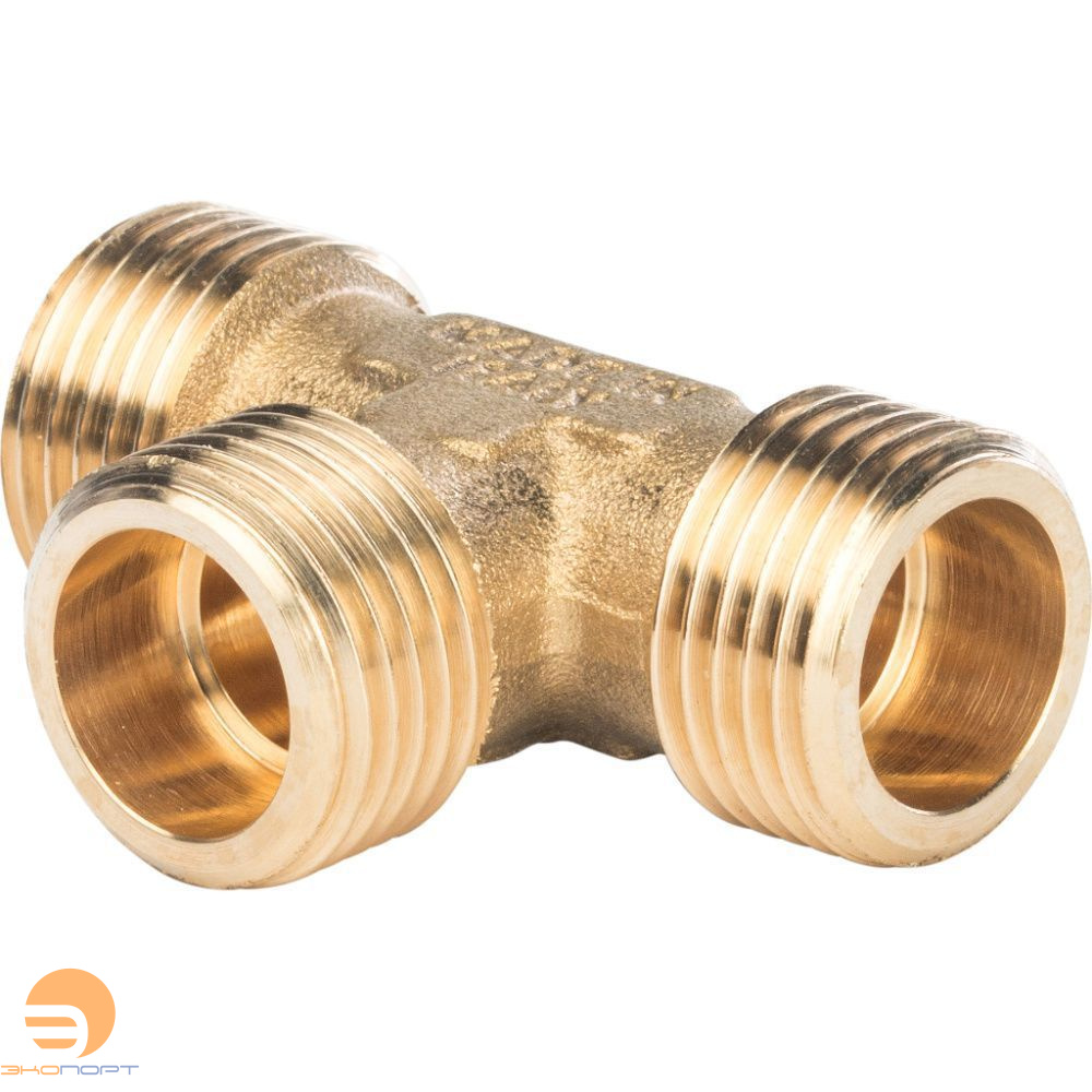 Тройник НР  1/2  (латунь) STOUT