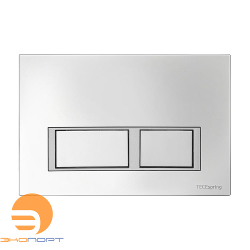Панель смыва TECEspring V (прямоугольные клавиши) пластик, хром глянцевый, контур хром матовый