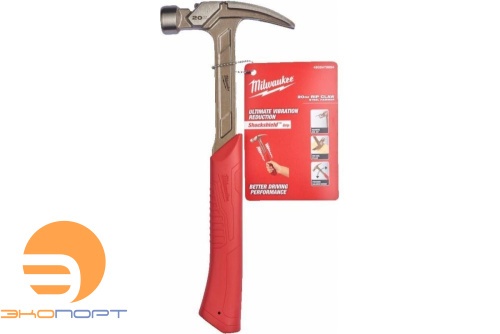 Молоток плотницкий прямой 450гр, MILWAUKEE 