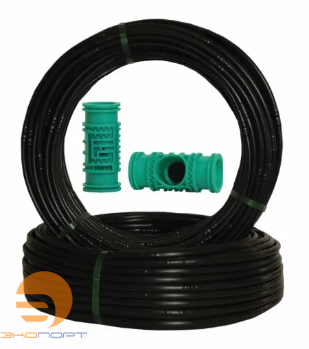 Трубка капельная 16 мм, PC, 4.0л/ч, шаг 330мм,стенка 1.1мм, в бухте 100м