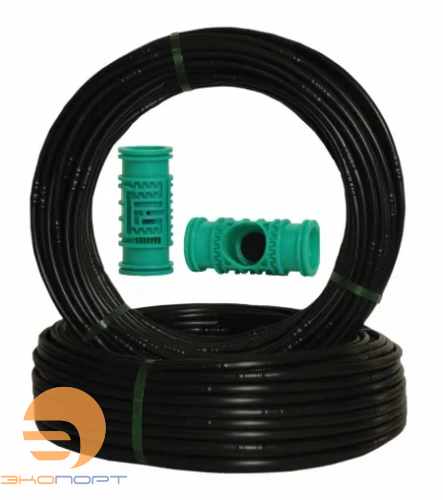 Трубка капельная 16 мм, PC, 4.0л/ч, шаг 330мм,стенка 1.1мм, в бухте 100м