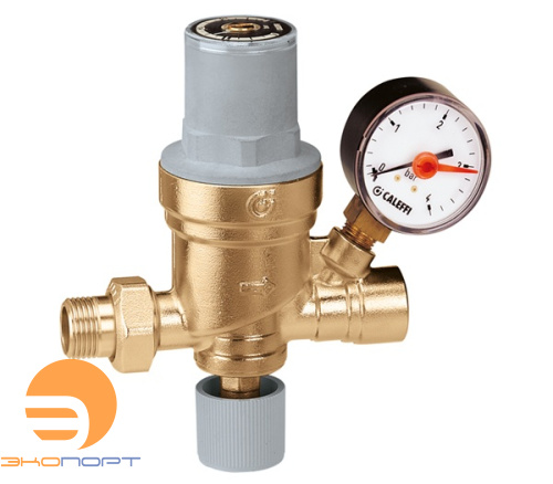 Клапан подпиточный 1/2" с отводом под манометр Caleffi
