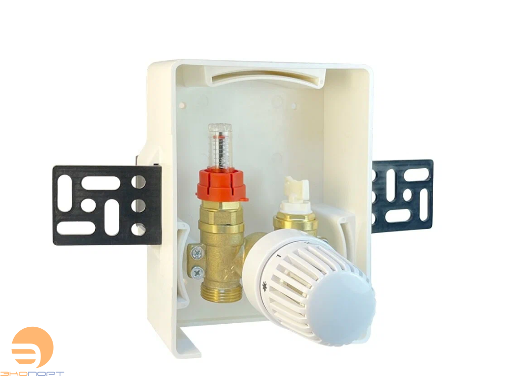 Комплект терморегулирующий (по температуре обратки) скрытый BOX 2 Valfex