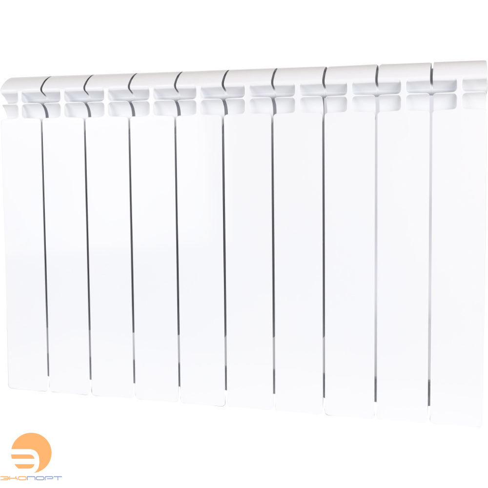 Радиатор биметаллический Alpha 500/80 10 секций боковое подключение STOUT