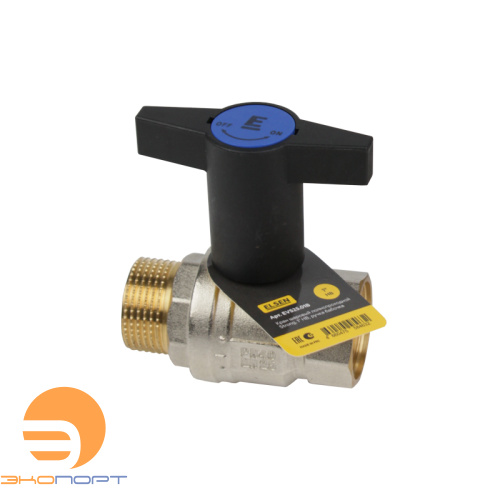 Кран шаровой Strong, полнопроходной, 1/2", НВ, ручка из полимера ELSEN