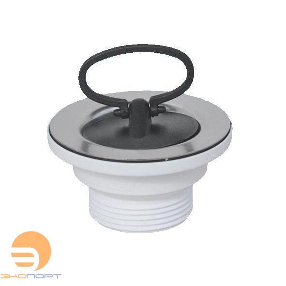 Выпуск пластиковый с резиновой пробкой (решетка н/ж 70мм) выход вертикальный 1 1/2" McAlpine