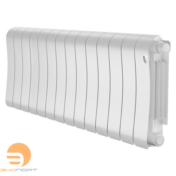 Радиатор биметаллический Infinity Bianco Traffico 300/87 14 секции VR80 (нижнее правое) белый Royal Thermo