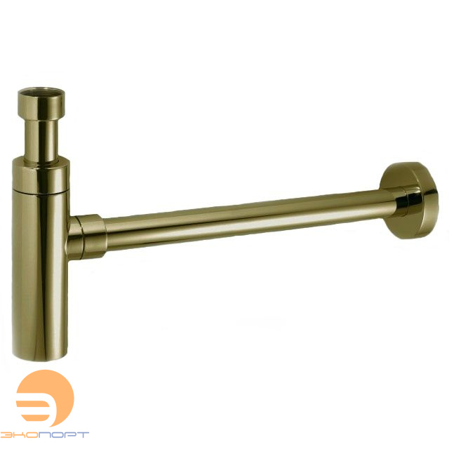 Сифон бутыл. (1 1/4"х32мм) б/выпуска с отв. труб. 32мм и отраж., вых. DN32мм, бронза McAlpine